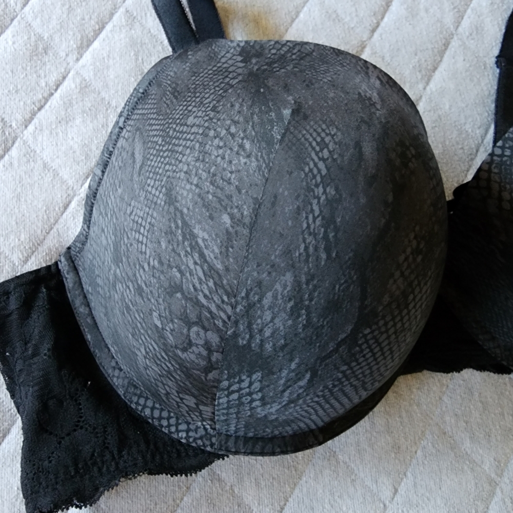 Torrid Snakeskin Corset Push-up Plunge Bra 46DDD - Picture 3 of 12